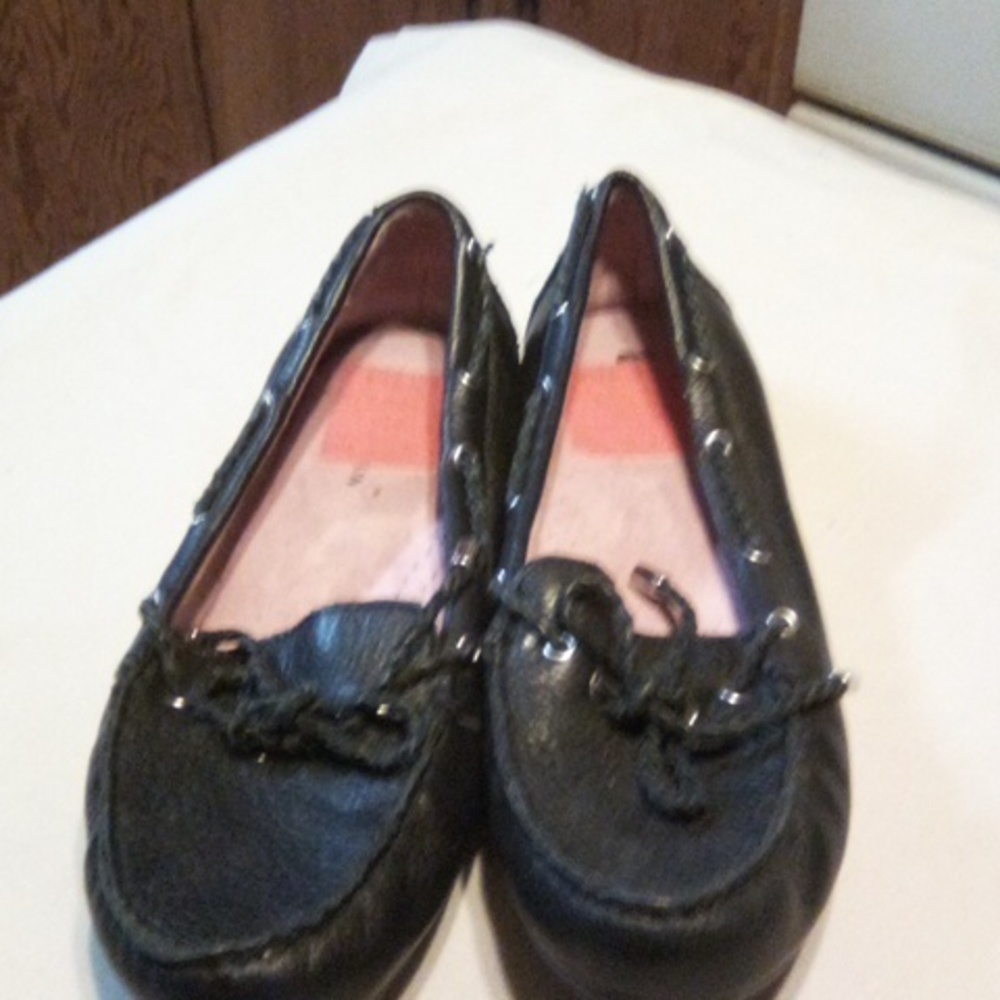 Black loafers